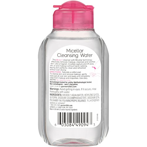 Garnier Micellar Cleansing Water, Makeup Remover, Facial Cleanser - Image 2