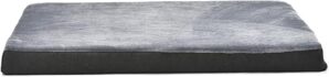 Amazon Basics Gel Foam Mattress Dog Bed, Large, Grey