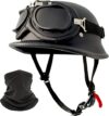 DLPACKJ German Style DOT Approved Half Helmet