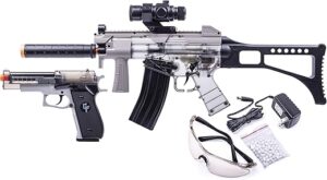 Game Face Ghost Affliction Airsoft Rifle & Pistol Kit