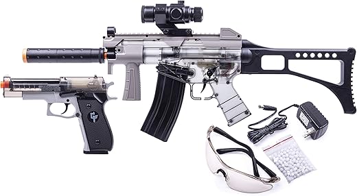Game Face Ghost Affliction Airsoft Rifle & Pistol Kit