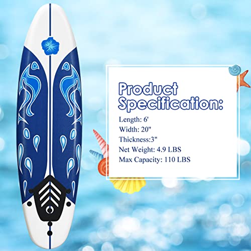 Giantex 6 Ft Stand Up Surfing Board - Image 4