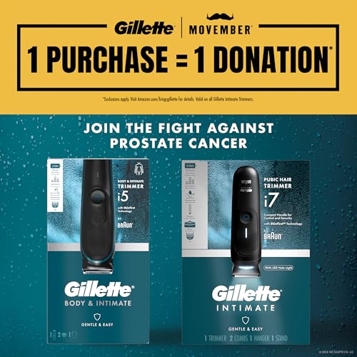 Gillette Intimate Men's Pubic Hair Trimmer, Waterproof - Image 2