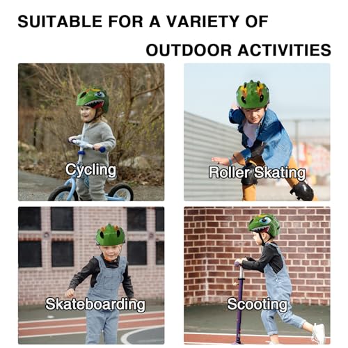 Gingili Life Toddler Helmet With 3D Dinosaur Design - Image 4