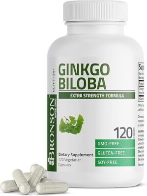 Bronson Ginkgo Biloba Supports Brain Function Capsules