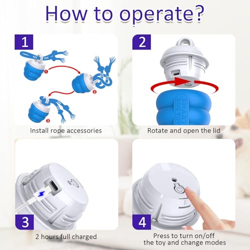 Giociv Interactive Motion Activated Dog Ball - Image 5