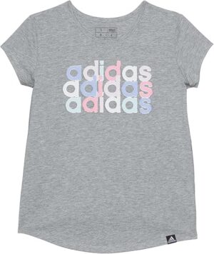 adidas Girls' Short Sleeve Cotton T-Shirt