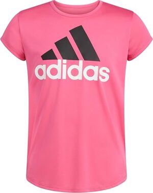 adidas Girls’ Short Sleeve Scoop Neck Tee