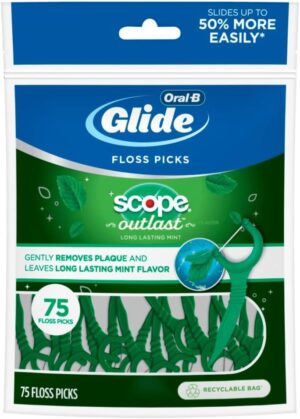 Oral-B Glide Complete Floss Picks, 75-ct