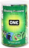 One Glowing Pleasures Glow-in-Dark Condoms