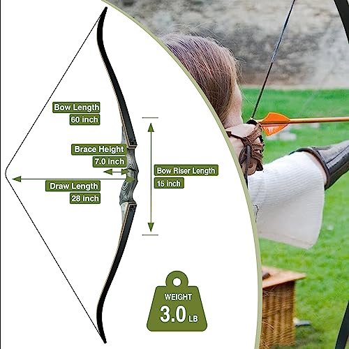 GLURAK Takedown Recurve Bow, Ergonomic Design 60 - Image 3