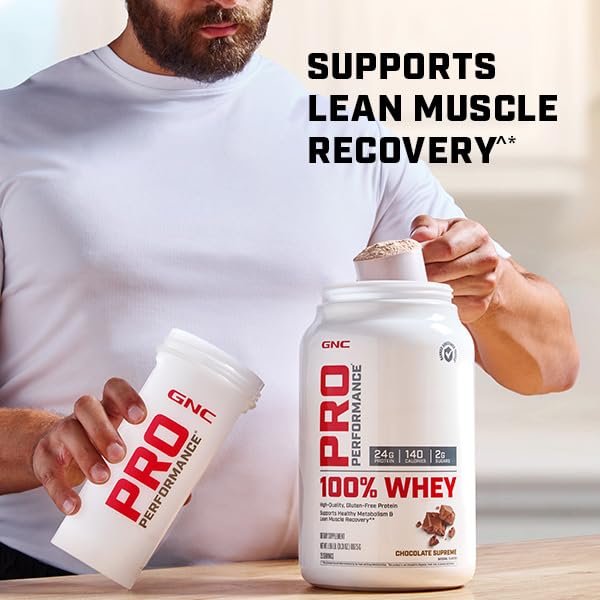 GNC Whey Protein Powder - Chocolate Supreme - Image 4