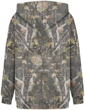 GOFULY Camo Hoodie Womens Maple Leaf Sweatshirt - Image 5