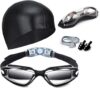 Hurdilen Goggles Set With Nose Clip, Earplugs