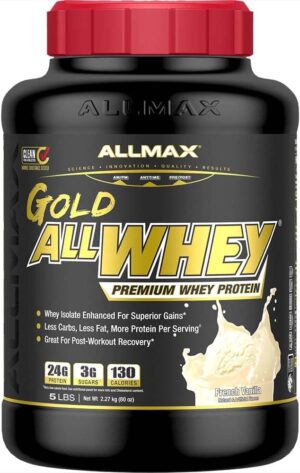ALLMAX Nutrition Gold ALLWHEY French Vanilla Protein Powder