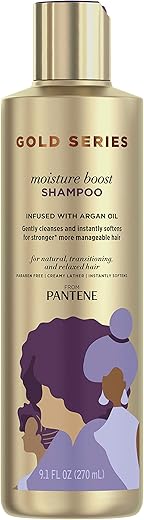 Pantene Gold Series Moisture Shampoo, 9.1 Fl Oz