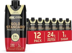 Optimum Nutrition Gold Standard Protein Shake, Vanilla, 11 Fl Oz