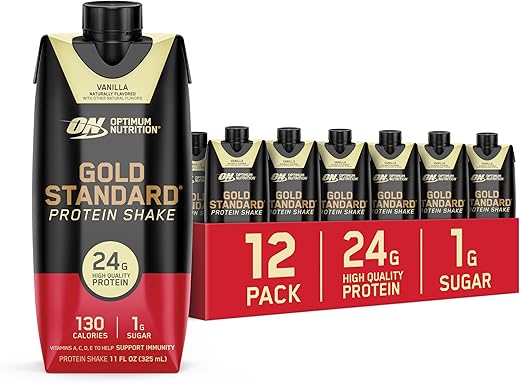 Optimum Nutrition Gold Standard Protein Shake, Vanilla, 11 Fl Oz