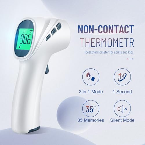 GoodBaby Forehead Thermometer Adults Kids - 2000 Gray - Image 3