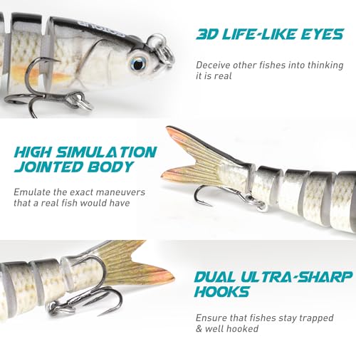 GOTOUR Fishing Lures: Easy Swimbait, Slow Sinking - Image 5