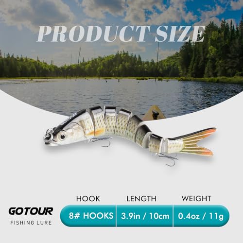 GOTOUR Fishing Lures: Easy Swimbait, Slow Sinking - Image 2
