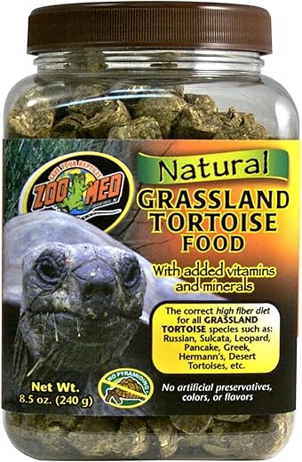 Zoo Med Grassland Tortoise Food, 8.5-Ounce
