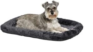 New World Gray Bolster Dog Bed, 30-Inch, Model:B40230-GY