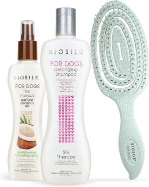 BioSilk Grooming Kit: Dog Shampoo & Conditioning Spray