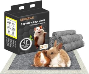 GINIDEAR Guinea Pig Cage Liners, Odor Controlling Pee Pads