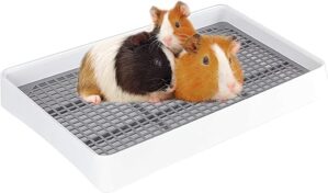 FHTONGE Guinea Pig Litter Box With Grid