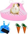 Hamiledyi Guinea Pig Potty Trainer Corner Litter Box