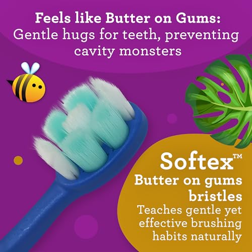 GuruNanda Butter On Gums Kids Toothbrush - 4 Pack - Image 3