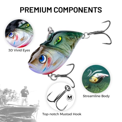 handing Rattling Lipless Crankbait Bass Fishing Lure - Image 3
