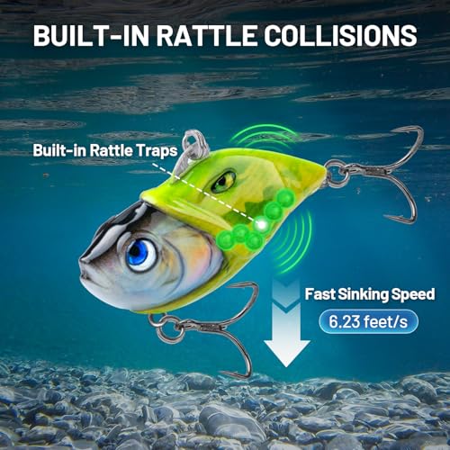 handing Rattling Lipless Crankbait Bass Fishing Lure - Image 4