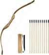 Basbon Handmade Kids Wooden Bow And Arrow Set