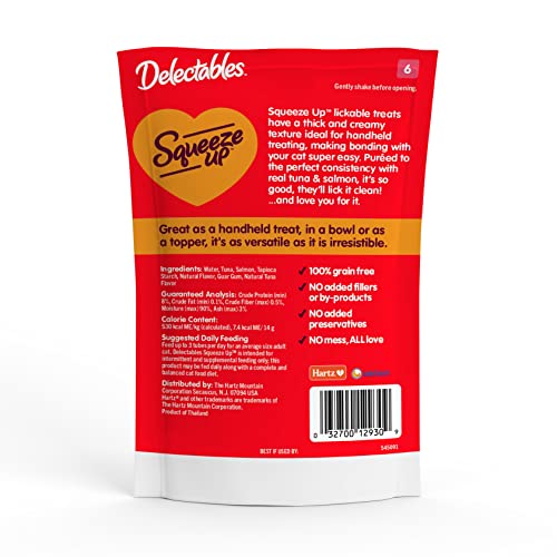 Hartz Delectables Squeeze Up Cat Treats, Tuna & Salmon - Image 4