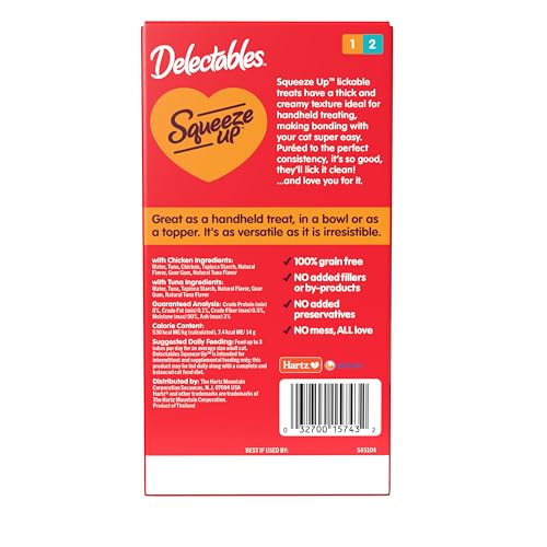 Hartz Delectables Squeeze Up Lickable Cat Treats, Chicken & Tuna - Image 5