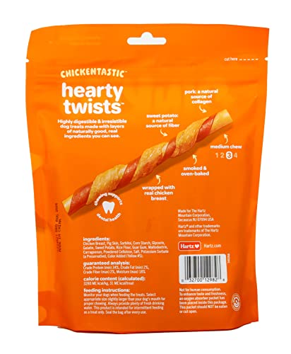 Hartz Oinkies Chickentastic Hearty Twists Dog Treats - Image 2