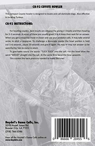 Haydel's Game Calls Inc. CH-92 AMZ Coyote Howler Call - Image 3