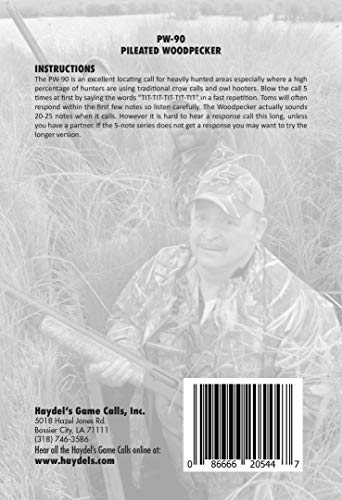 Haydel's Game Calls Inc. PW-90 Pileated Woodpecker Turkey Locator Call - Image 3