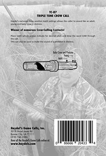 Haydel's Game Calls Inc. TC-87 Triple Tone Crow Call - Image 2