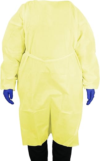 HCS MEDICAL SOLUTIONS HCS X-Large Isolation Gowns, Yellow