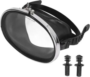 plplaaoo HD Tempered Glass Snorkel Mask Goggles