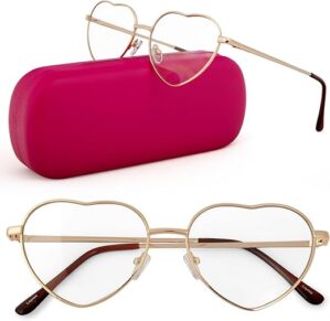 LOYOSE Heart Shaped Blue Light Glasses