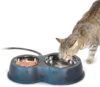 K&H Pet Products Heated Thermo-Kitty Café Cat Bowls, 2093
