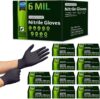 Inspire Heavy Duty 6Mil Nitrile Gloves Disposable