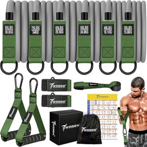 WOQQW Heavy Exercise Bands With Handles