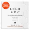 LELO HEX Original Ultra Thin Condoms, 36 Pack