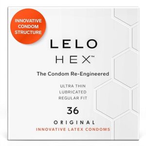 LELO HEX Original Ultra Thin Condoms, 36 Pack