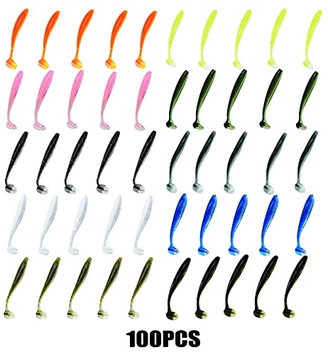 HEXJOZEI Soft Fishing Lures Kit, 100PCS/50PCS - Image 2